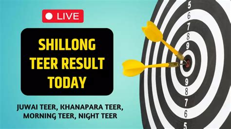 shillong teer all record|Shillong TEER RESULT [08 Apr 2024] Today LIVE FR, SR.